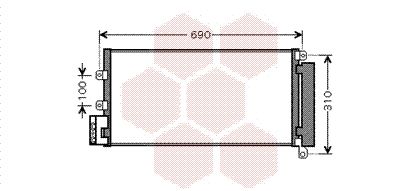 VAN WEZEL Kondensaator,kliimaseade 17005356